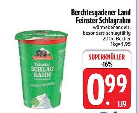 Berchtesgadener Land Feinster Schlagrahm 200g