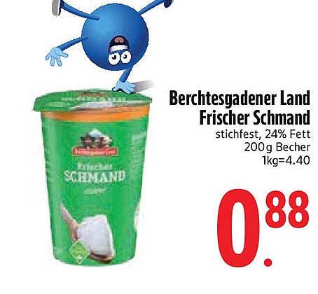Berchtesgadener Land Frischer Schmand 200 g Becher für nur 0,88 €