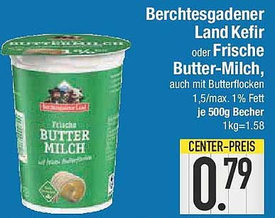 Berchtesgadener Land Kefir oder Frische Butter-Milch