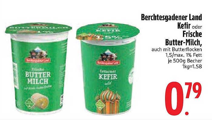 Berchtesgadener Land Kefir oder Frische Butter-Milch