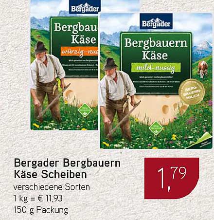 Bergader Bergbauern Käse Scheiben - verschiedene Sorten