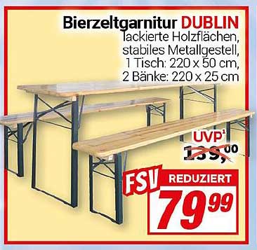 Bierzelgarnitur DUBLIN - Der perfekte Begleiter für jede Feier