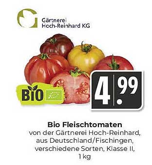 Bio Fleischtomaten von der Gärtnerei Hoch-Reinhard, 1 kg