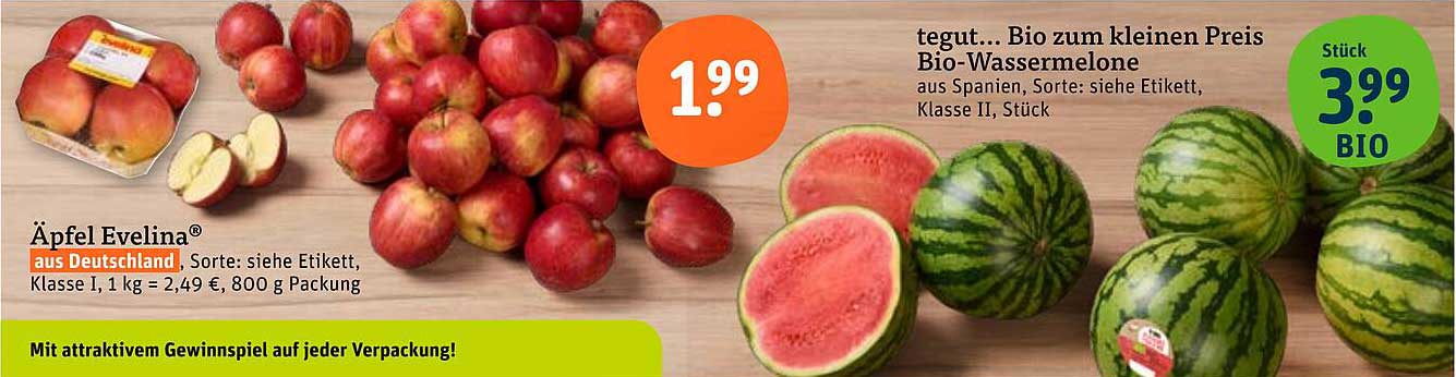 Bio-Wassermelone aus Spanien – Klasse II für nur 3,99 €