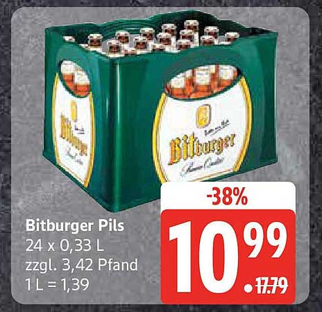 Bitburger Pils 24 x 0,33 L