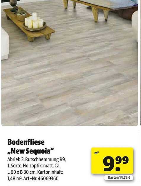 Bodenfliese „New Sequoia“