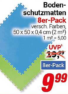 Bodenschutzmatten 8er-Pack