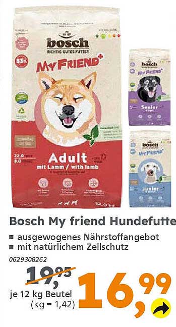 Bosch My friend Hundefutter Adult mit Lamm