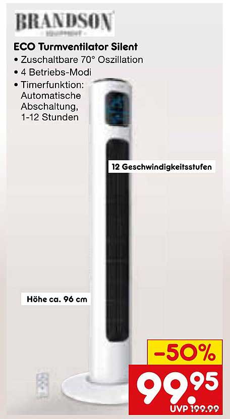BRANDSON ECO Turmventilator Silent