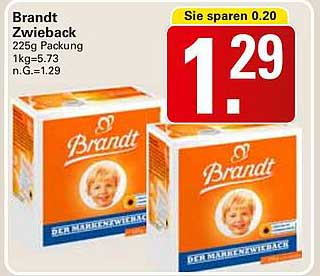 Brandt Zwieback 225g Packung