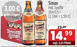 Brauerei Simon Hell, Spezial 20 x 0,5 l