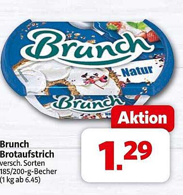 Brunch Brotaufstrich verschiedene Sorten 185/200-g-Becher