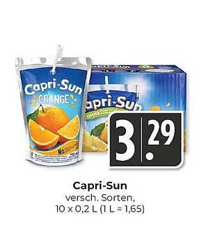 Capri-Sun, verschiedene Sorten, 10 x 0,2 L