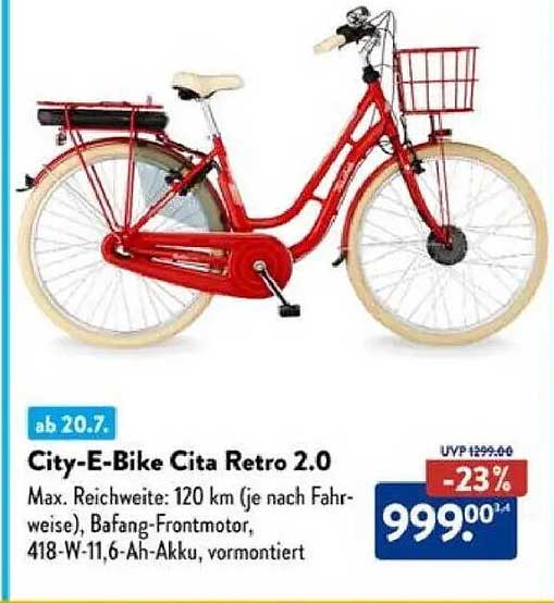 City-E-Bike Cita Retro 2.0