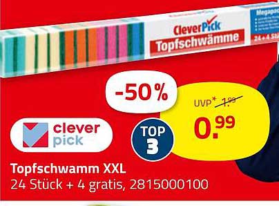 Clever Pick Topfschwamm XXL - 24 Stück + 4 gratis!