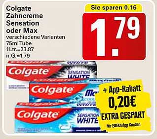 Colgate Zahnpasta Sensation oder Max 75ml