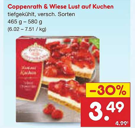 Coppenrath & Wiese Lust auf Kuchen, tiefgekühlt, verschiedene Sorten