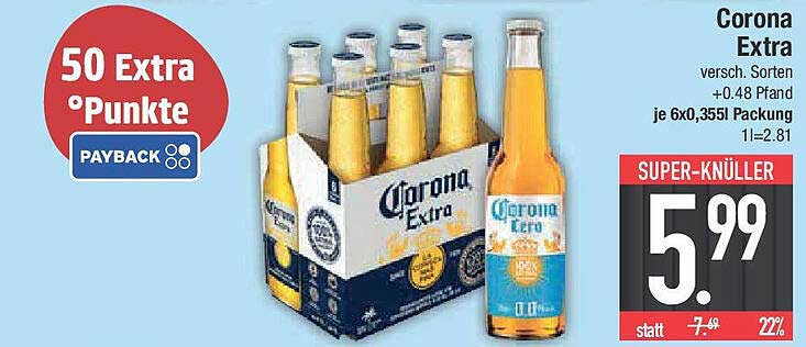 Corona Extra 6x0,355l - Super-Knüller!