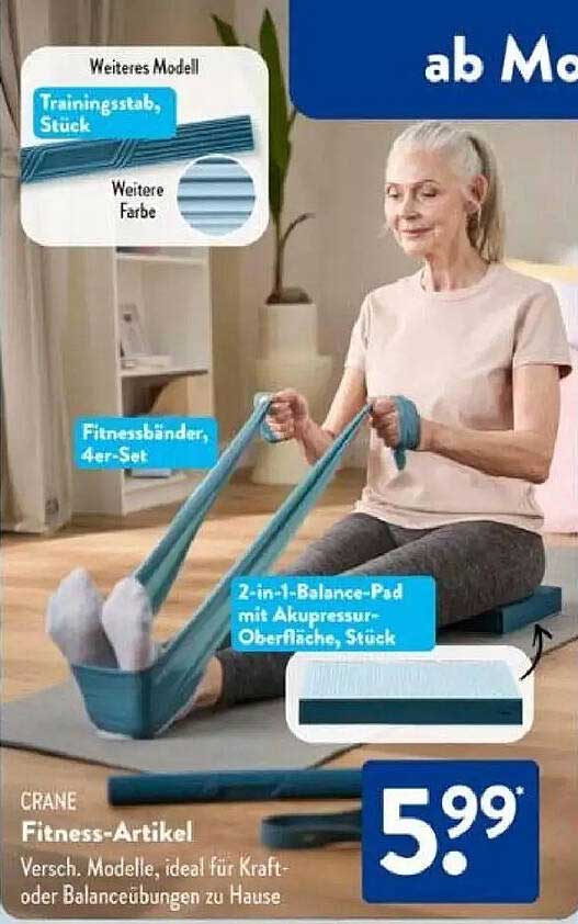 CRANE Fitness-Artikel: Verschiedene Modelle für Kraft- und Balanceübungen