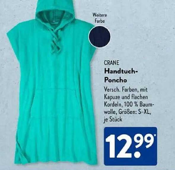 CRANE Handtuch-Poncho