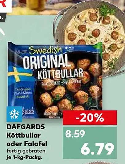 DAFGARDS Köttbullar oder Falafel 1-kg-Packung -20%
