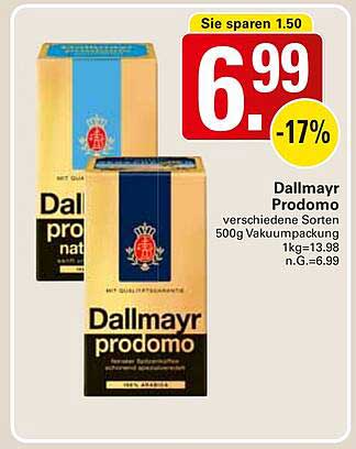 Dallmayr Prodomo 500g - Verschiedene Sorten