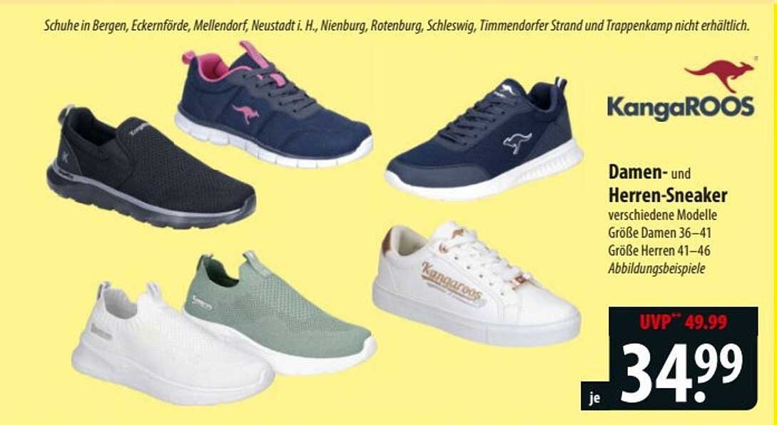 Damen- und Herren-Sneaker von KangaROOS