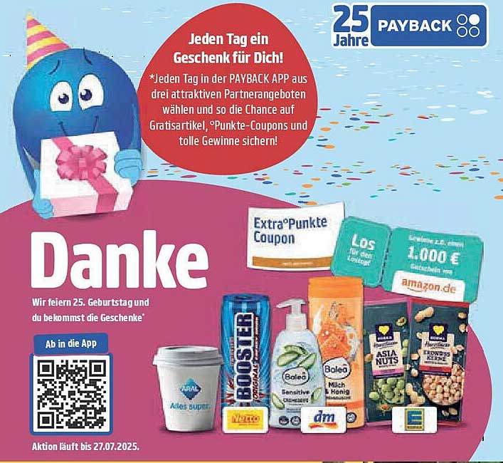 Danke - 25 Jahre PAYBACK Geschenke für dich!