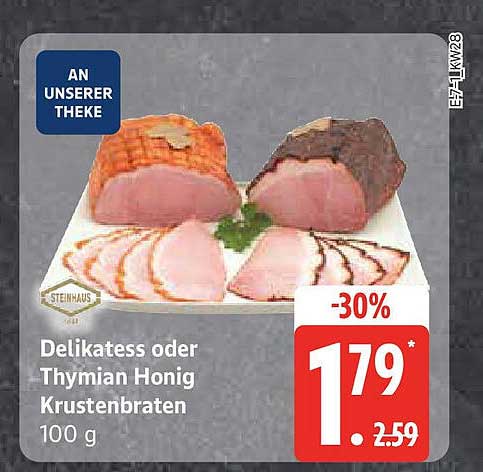 Delikatess oder Thymian Honig Krustenbraten