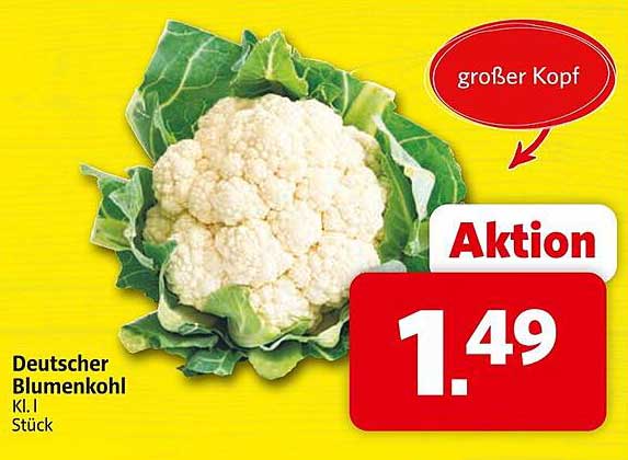 Deutscher Blumenkohl Kl. I Stück