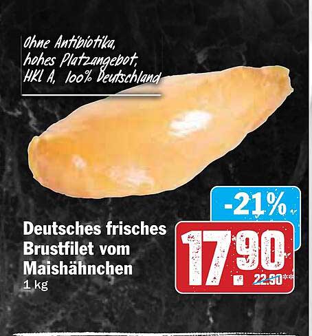 Deutsches frisches Brustfilet vom Maishähnchen, 1 kg