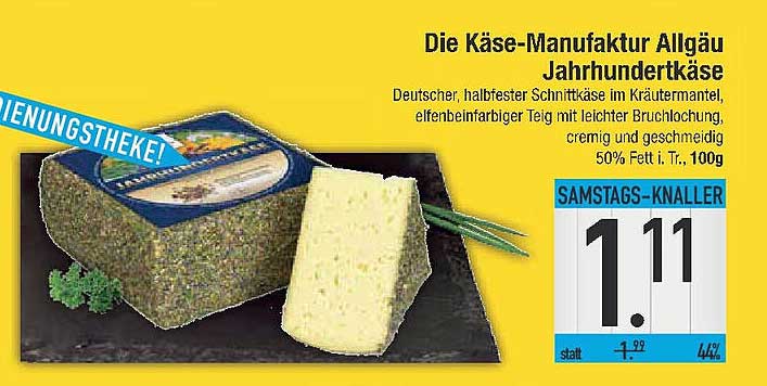 Die Käse-Manufaktur Allgäu Jahrhundertkäse