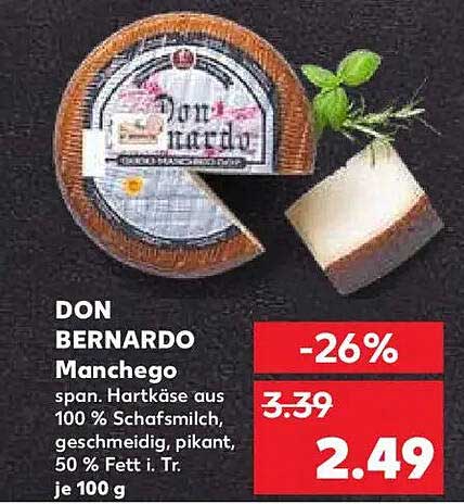DON BERNARDO Manchego span. Hartkäse