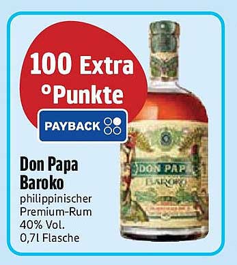 Don Papa Baroko - philippinischer Premium-Rum 40% Vol.