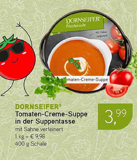 DORNSEIFER Tomaten-Creme-Suppe in der Suppentasse