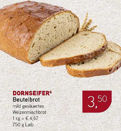 DORNSEIFERS Beutelbrot mild gesäuertes Weizenmischbrot