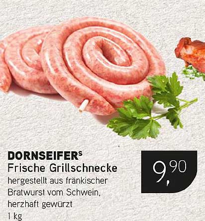 DORNSEIFERS Frische Grillschnecke 1 kg - herzhaft gewürzt