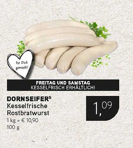 DORNSEIFERS Kesselfrische Rostbratwurst