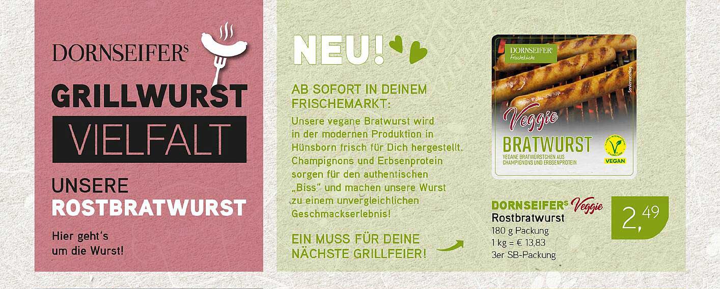Dornseifers Veggie Rostbratwurst