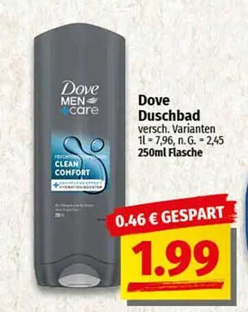Dove Duschbad – Fresh Clean Comfort 250ml