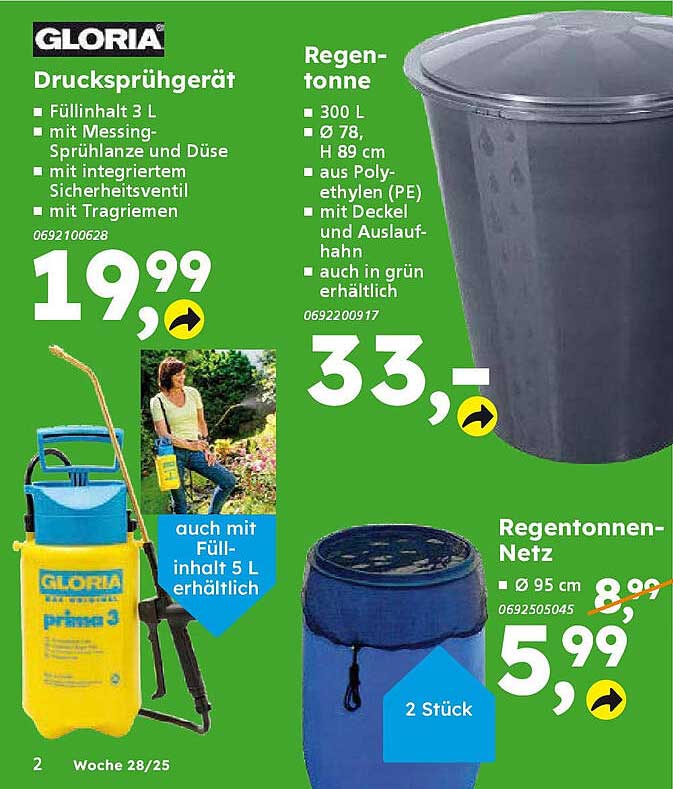 Drucksprühgerät 3 L von GLORIA