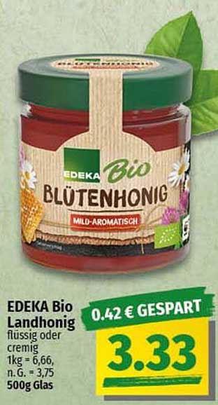 EDEKA Bio Blütenhonig 500g