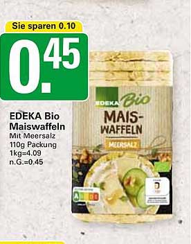 EDEKA Bio Maiswaffeln mit Meersalz