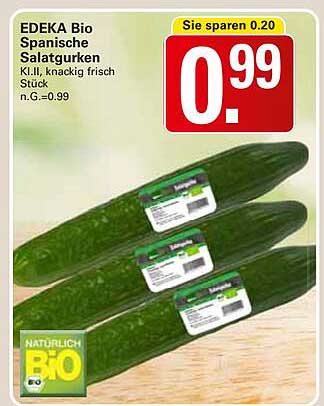 EDEKA Bio Spanische Salatgurken