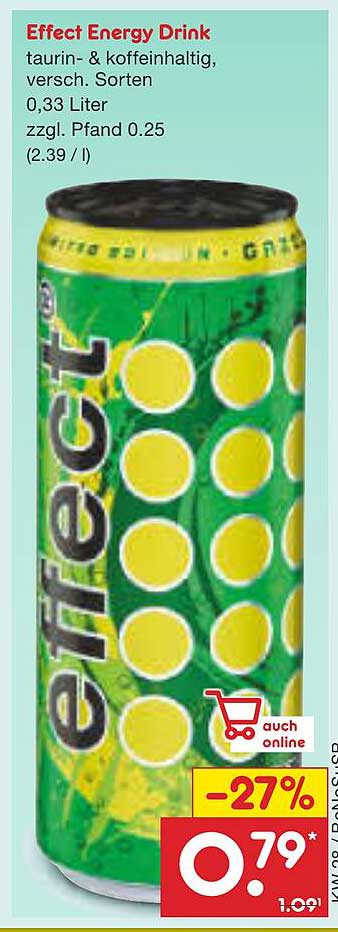 Effect Energy Drink, 0,33 Liter, verschiedene Sorten