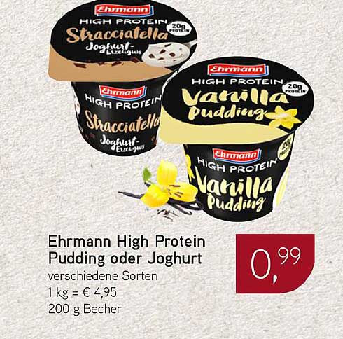 Ehrmann High Protein Pudding oder Joghurt - Verschiedene Sorten