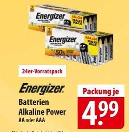 Energizer Batterien Alkaline Power 24er-Vorratspack