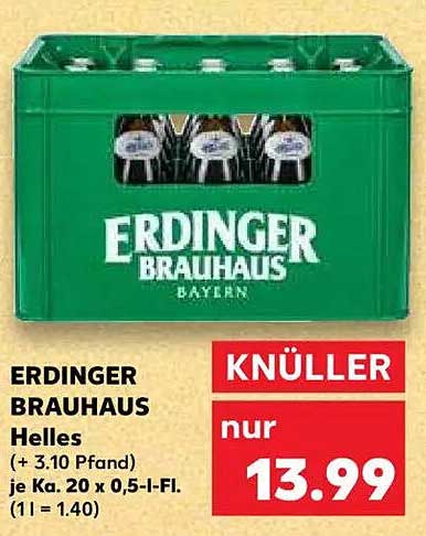 ERDINGER BRAUHAUS Helles Kasten