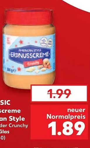 Erdnusscreme American Style - der crunchy Genuss