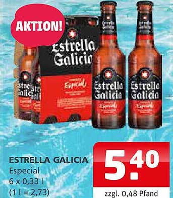 ESTRELLA GALICIA Especial 6 x 0,33 l